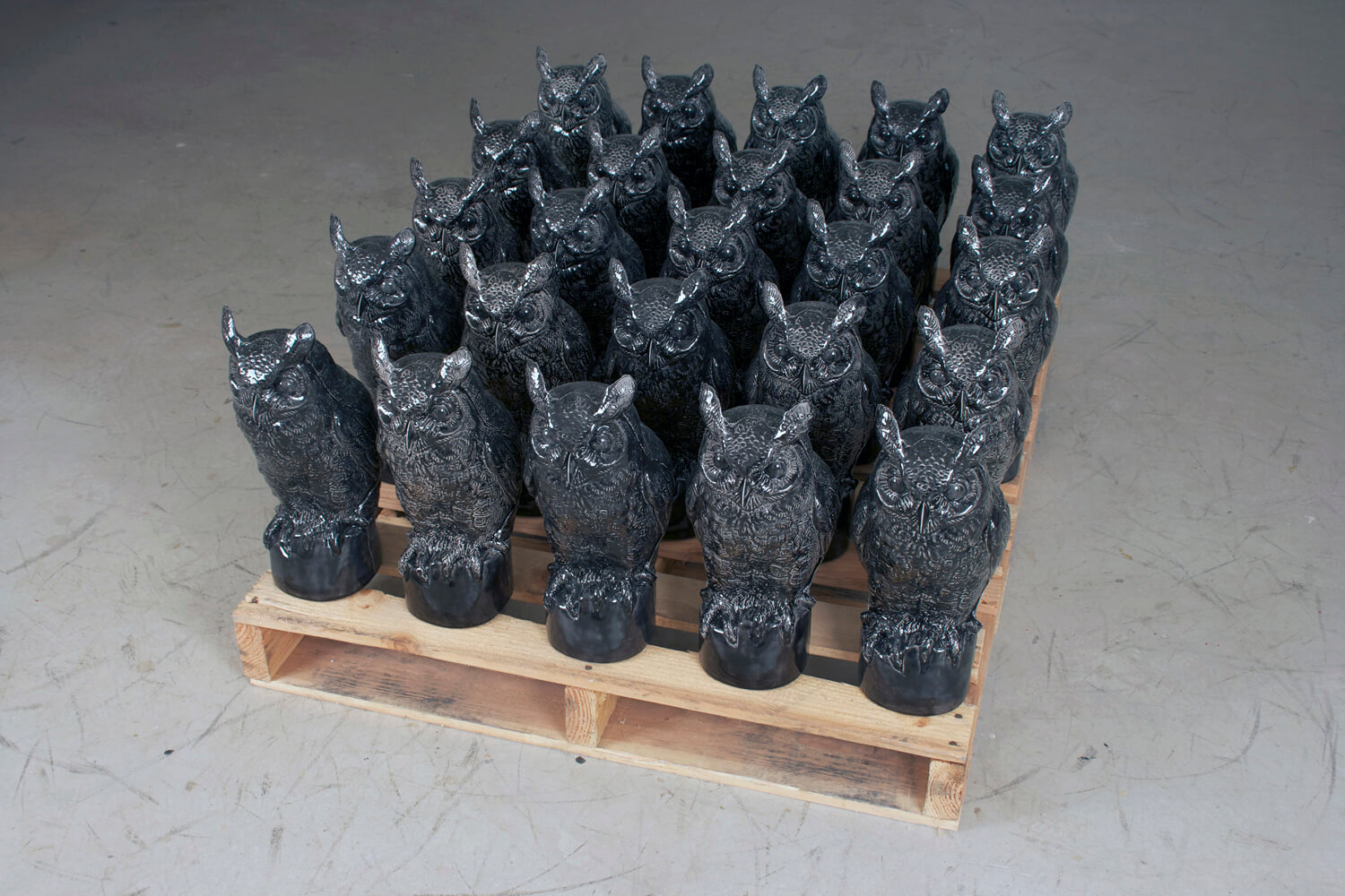 David Packer, "Short Circuit", cast and glazed ceramic, 2011