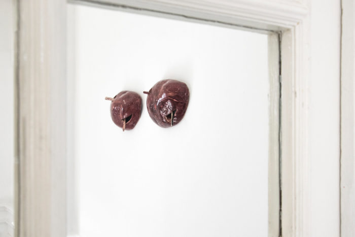 Vue de l’exposition « Eye Archive » de Camille Dumond au Cube – independent art room, à la suite de la résidence Studio Residency en partenariat avec Pro Helvetia Cairo.