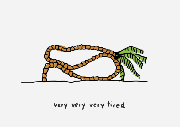 Edith Payer, "very, very, very tired", dessin digital, 2019